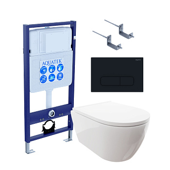 Сет унитаз + инсталляция Aquatek SET AQUATEK ПОЛАРИС-017 4в1